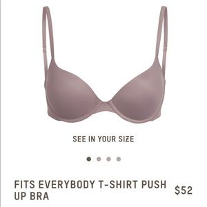 SKIMS FITS EVERYBODY PUSH UP BRA Umber